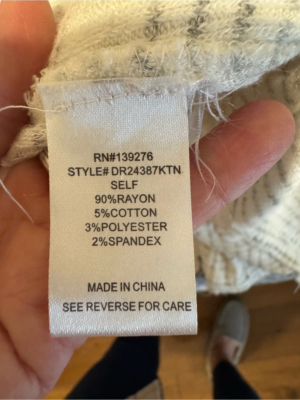 DR2 Cream Open-Front Ribbed Cardigan - Picture 5 of 5